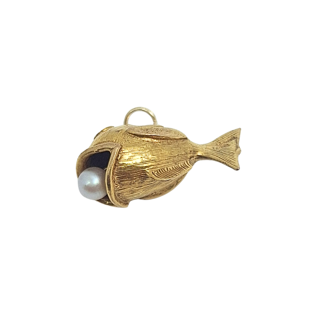 9ct Yellow Gold Fish Charm