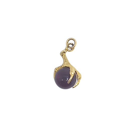 9ct Yellow Gold Eagle Claw Charm