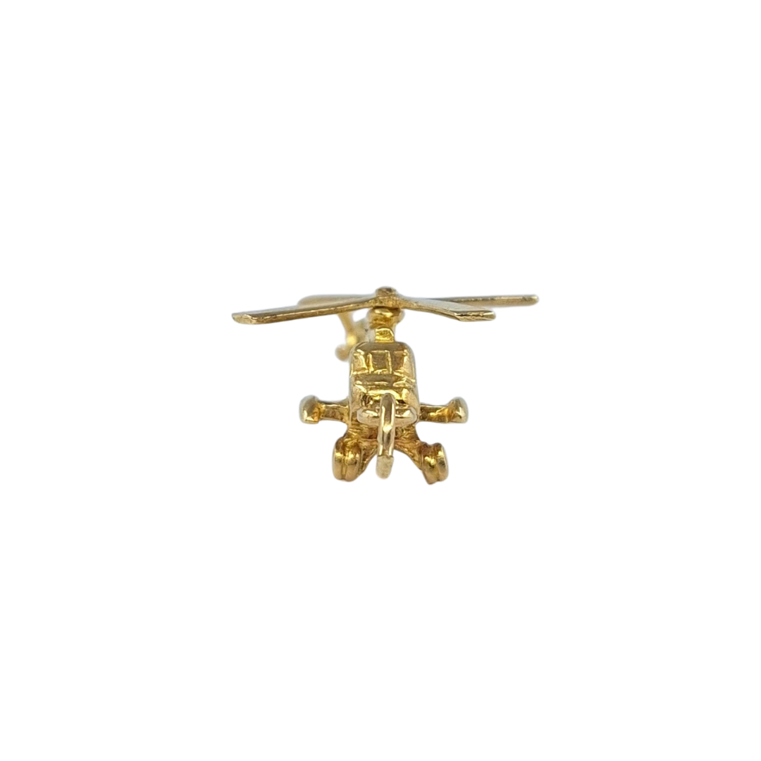 9ct Yellow Gold Helicopter Charm