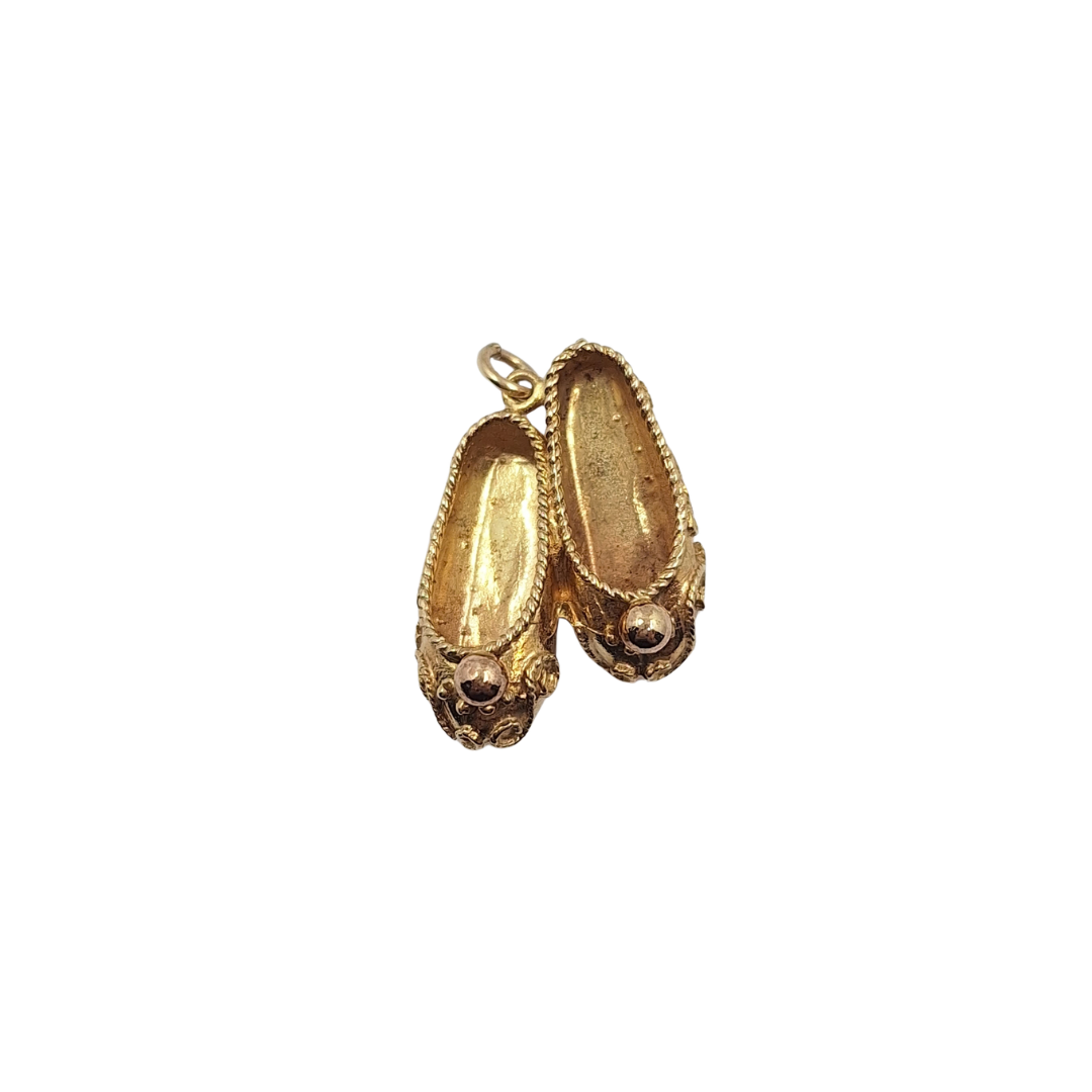 9ct Yellow Gold Fancy Shoes Charm