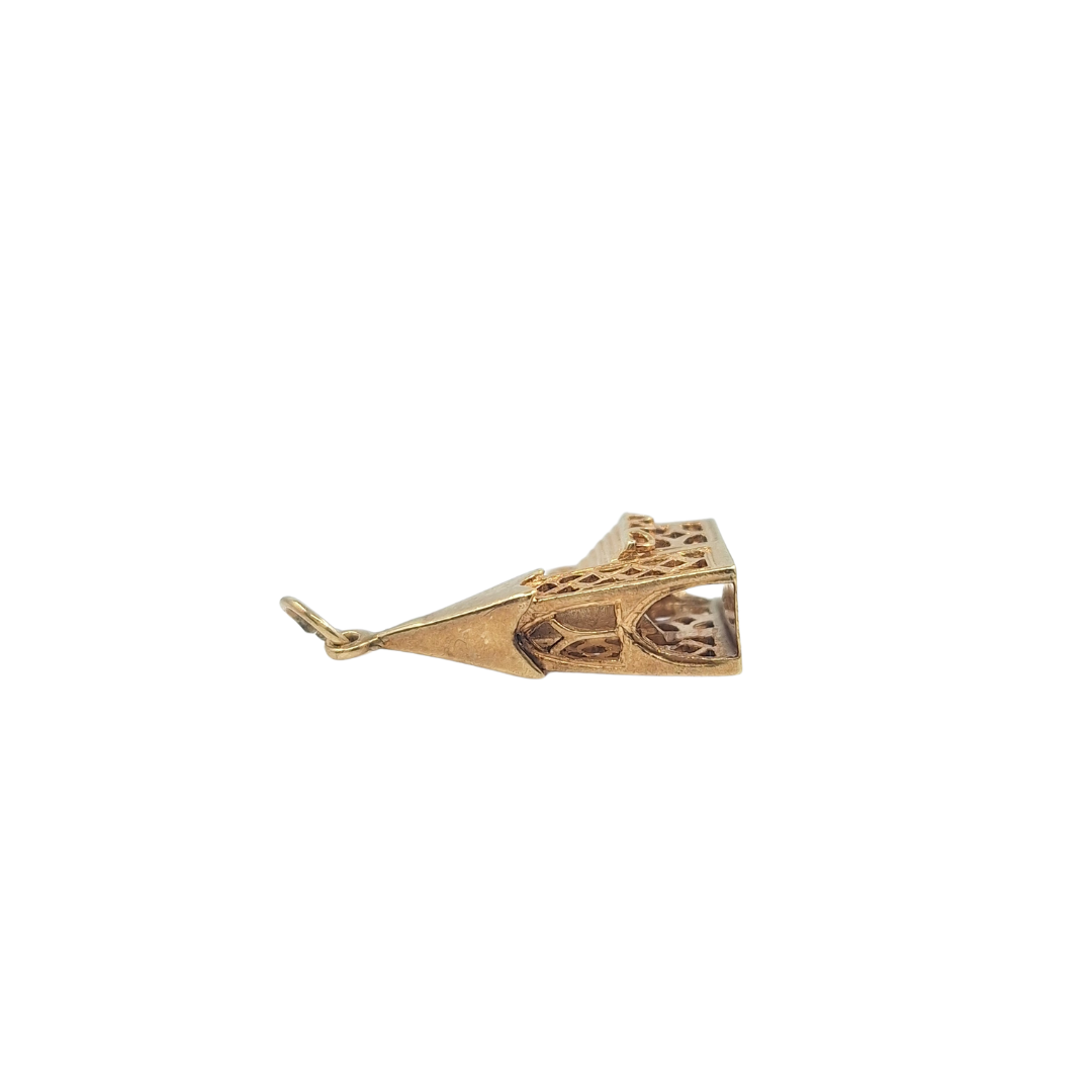 9ct Yellow Gold Church Charm