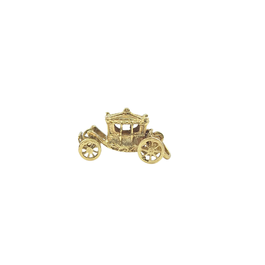 9ct Yellow Gold Carriage Charm
