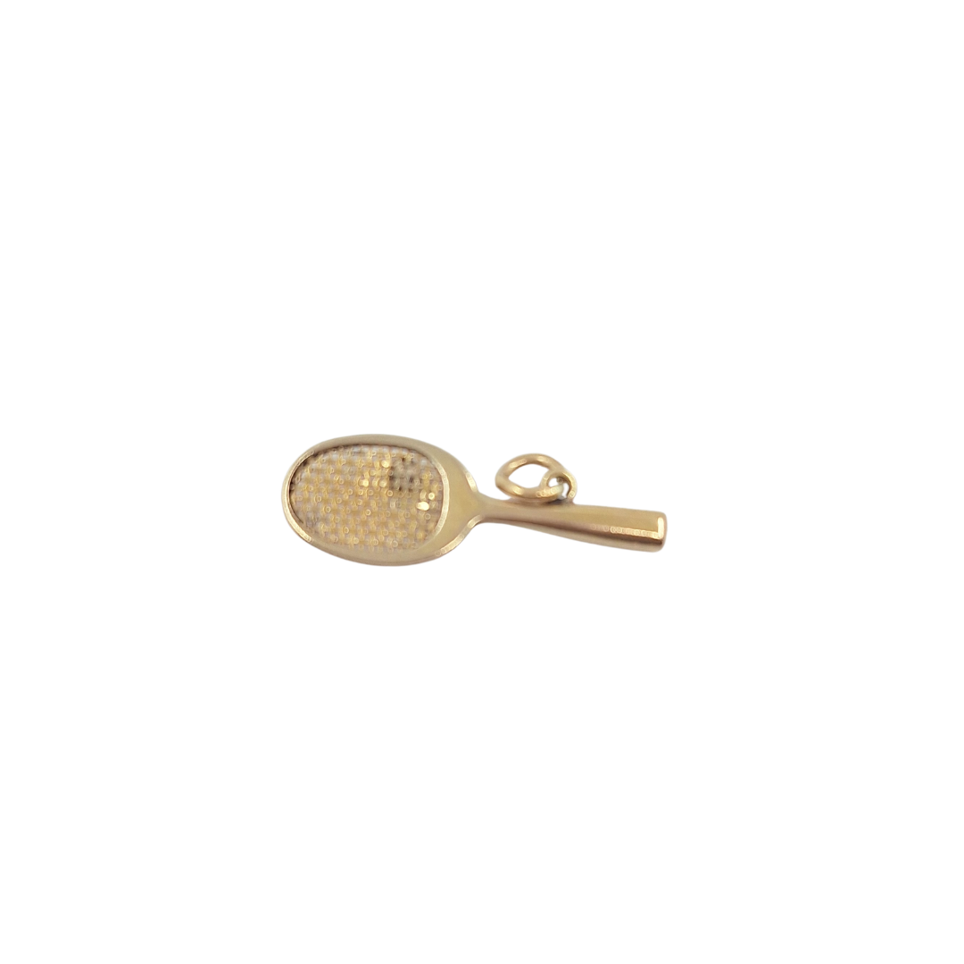 9ct Yellow Gold Tennis Racket Charm