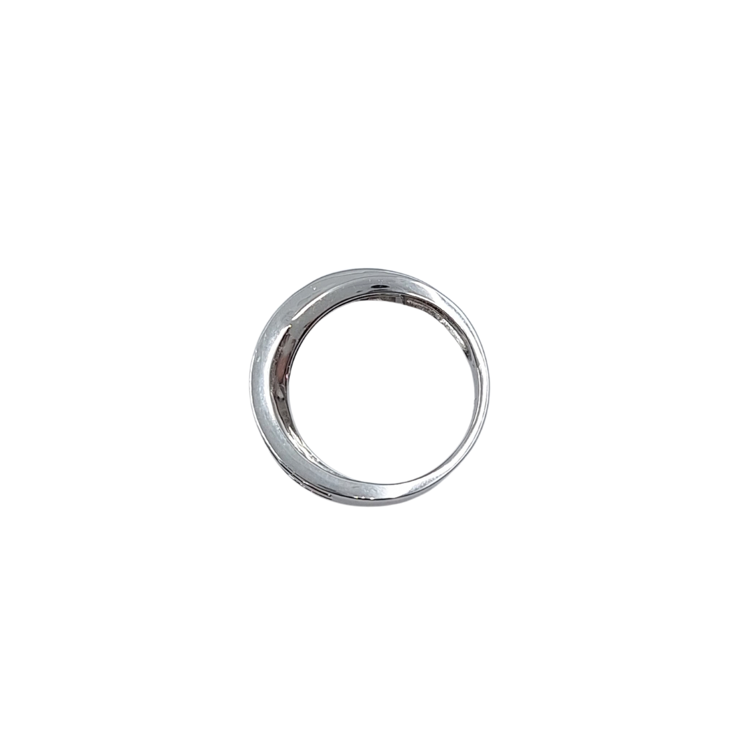 18ct White Gold Diamond Fancy Band Ring