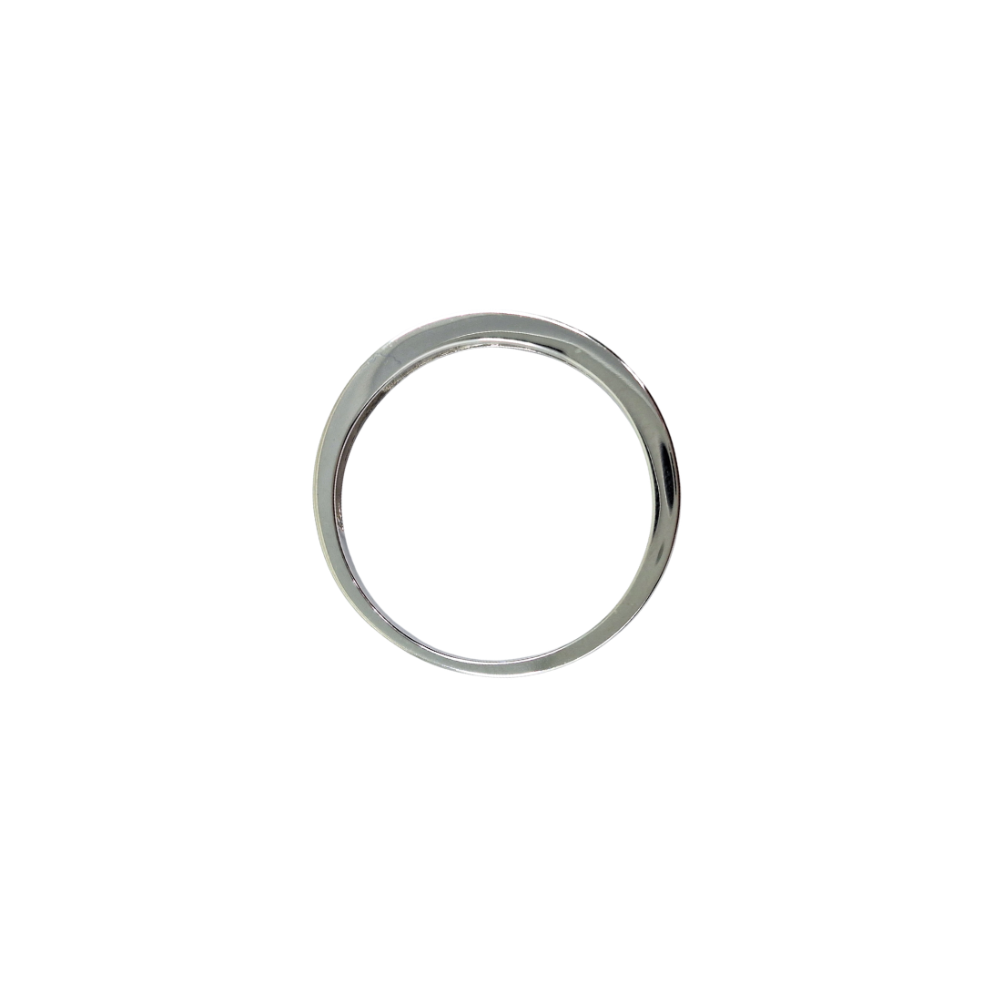 Silver Blue & White Cubic Zirconia Eternity Ring