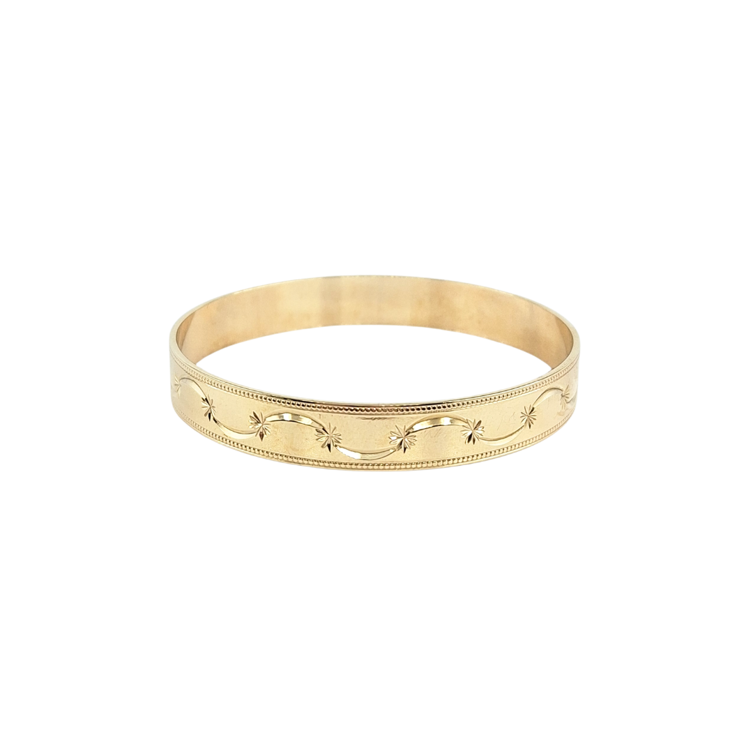 9ct Yellow Gold Slave Baby Bangle