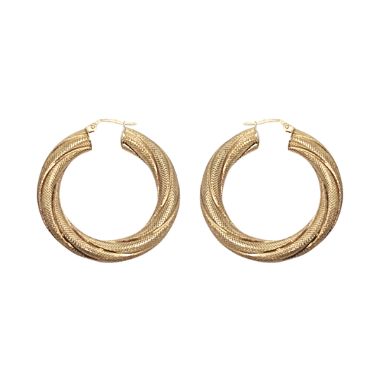 9ct Yellow Gold Hoop earrings