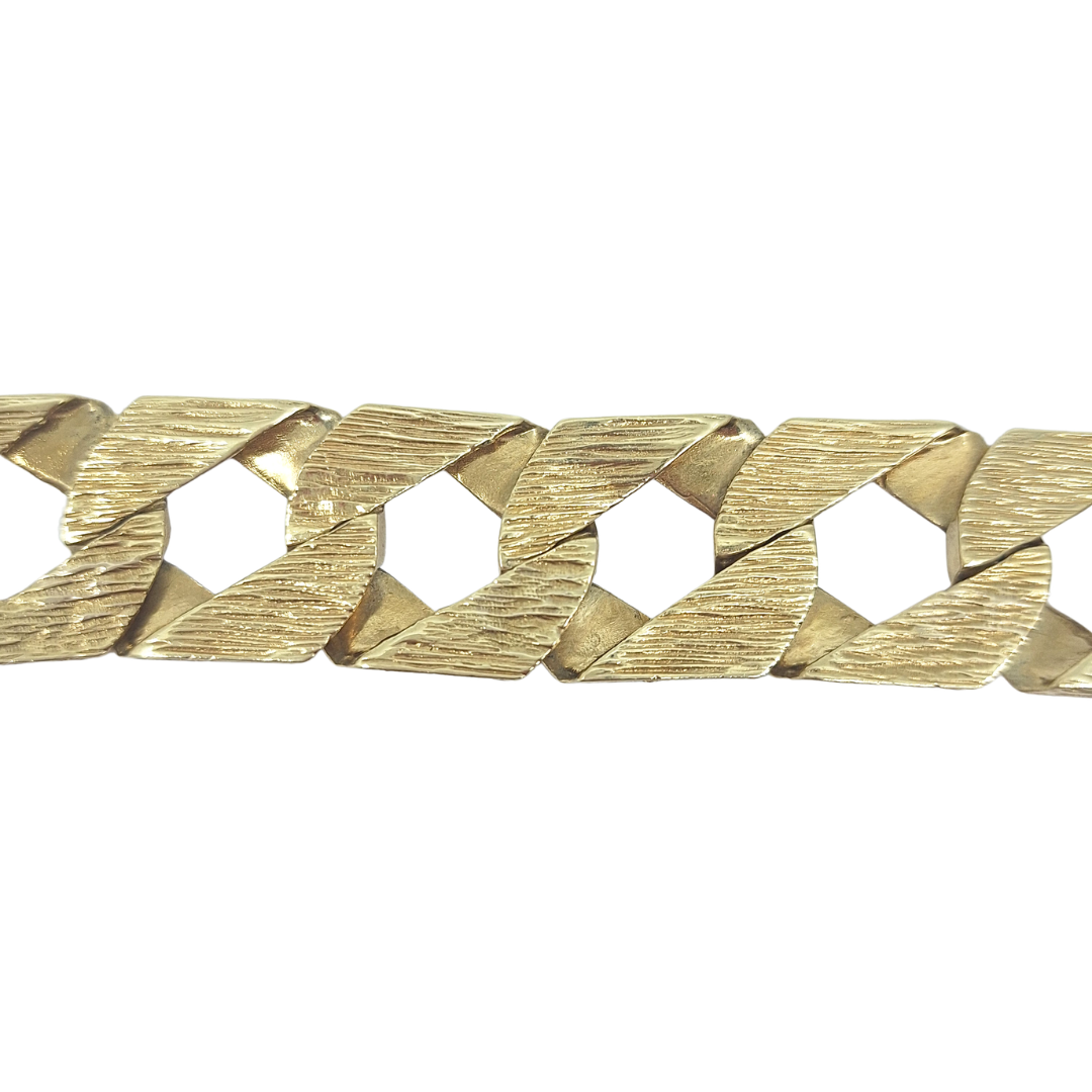 9ct Yellow Gold Chaps Bracelet 9"