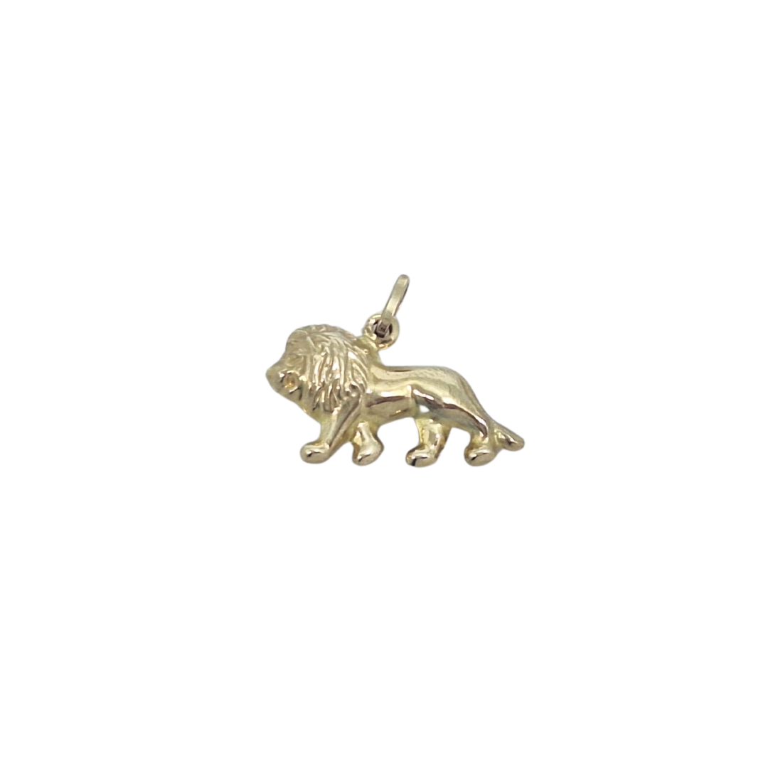 9ct Yellow Gold Lion Charm