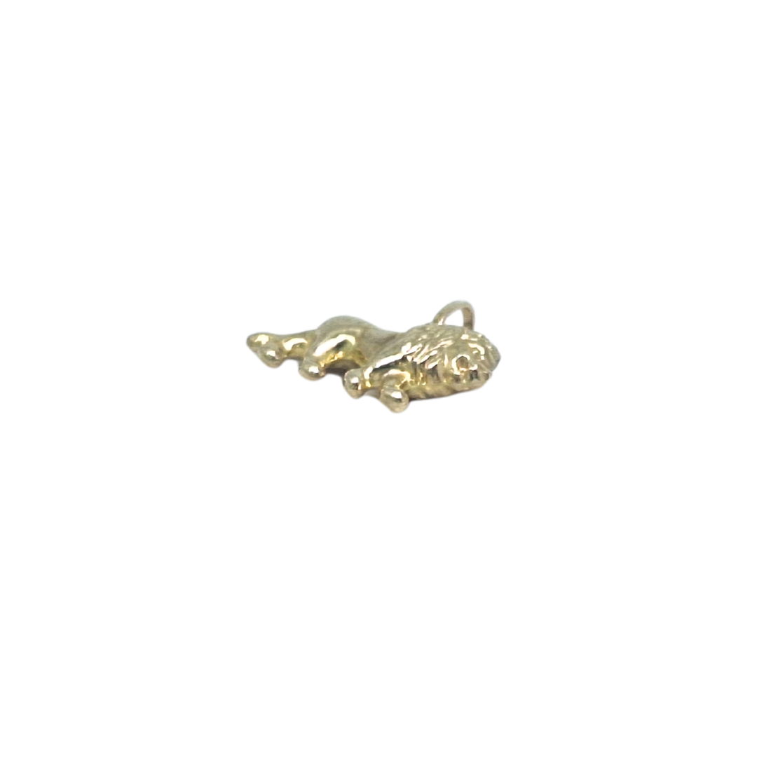9ct Yellow Gold Lion Charm