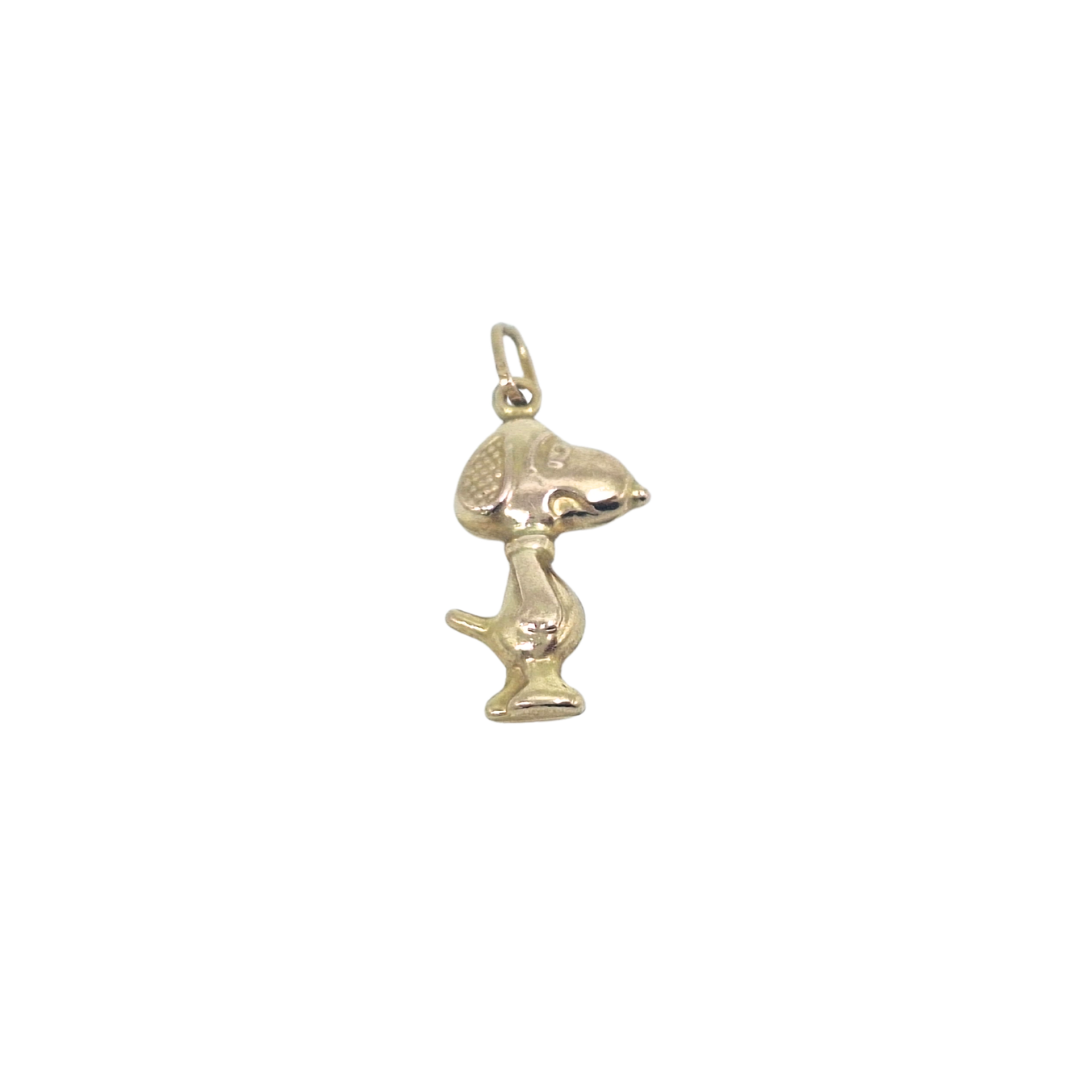 9ct Yellow Gold Snoopy Charm