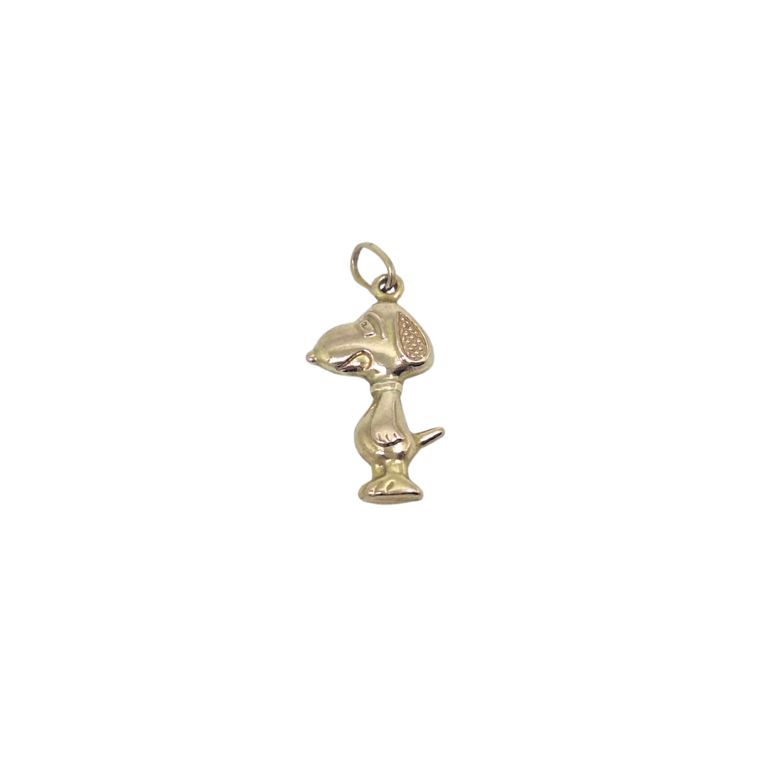 9ct Yellow Gold Snoopy Charm
