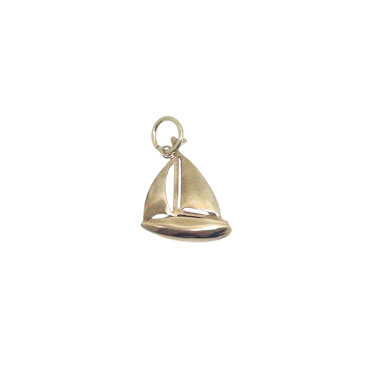 9ct Yellow Gold Sailing Boat Charm