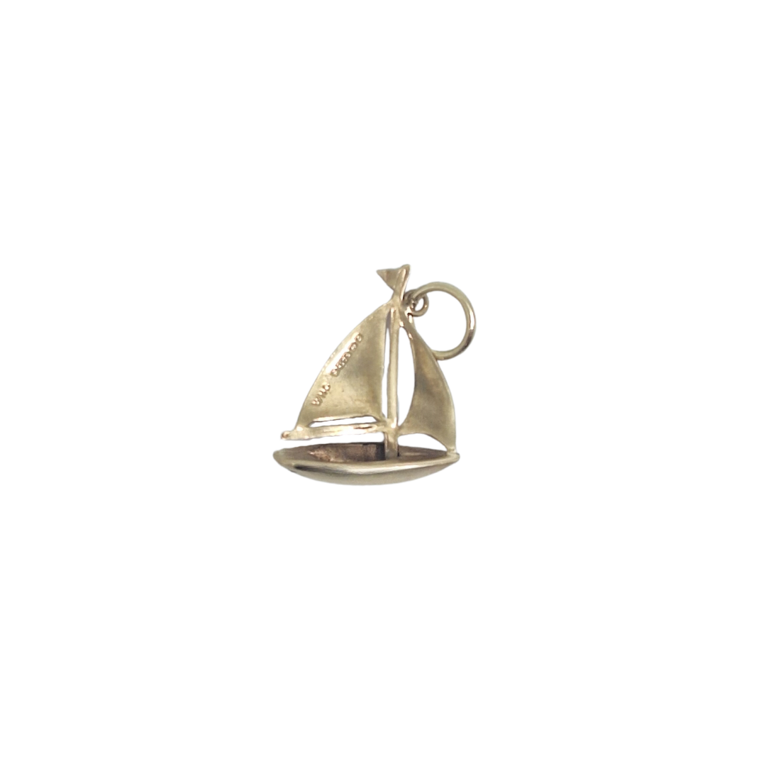 9ct Yellow Gold Sailing Boat Charm