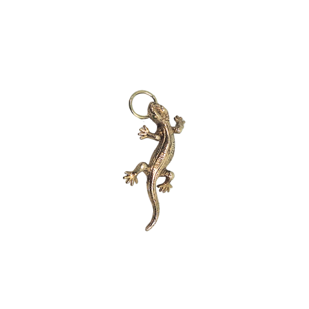 9ct Yellow Gold Lizard Charm