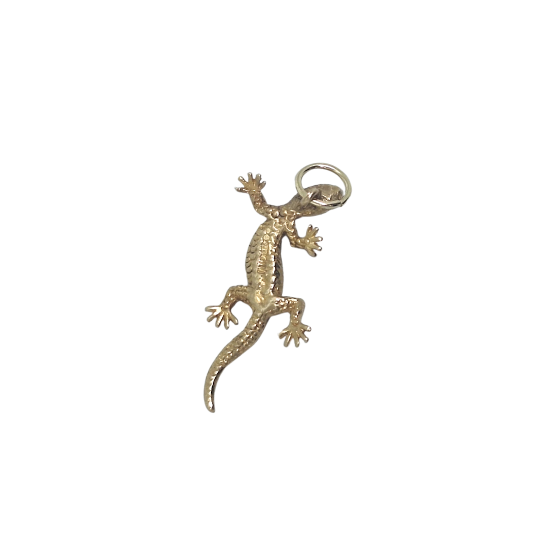 9ct Yellow Gold Lizard Charm