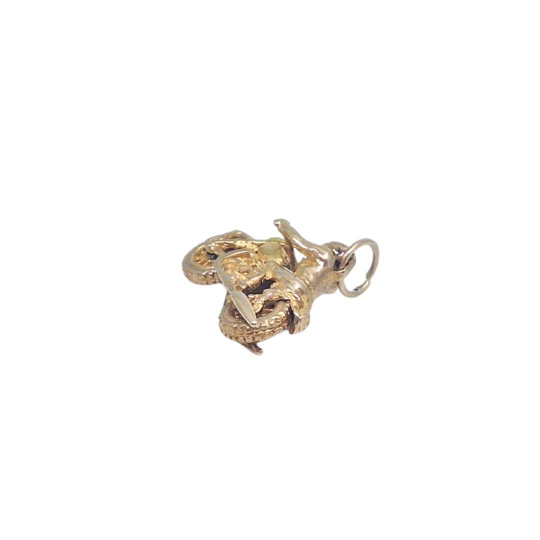9ct Yellow Gold Motorbike Charm