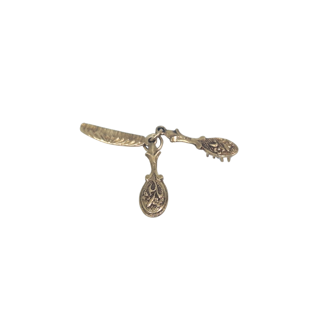 9ct Yellow Gold Vanity Set Charm