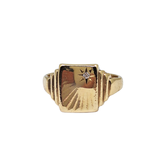 9ct Yellow Gold Signet Ring