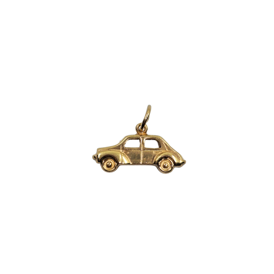 9ct Yellow Gold Hollow Car Charm