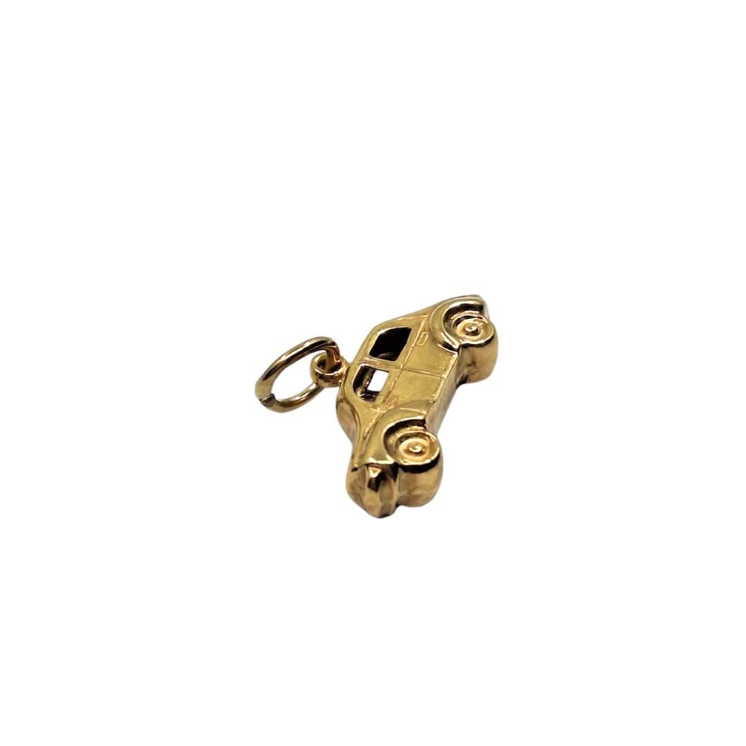 9ct Yellow Gold Hollow Car Charm