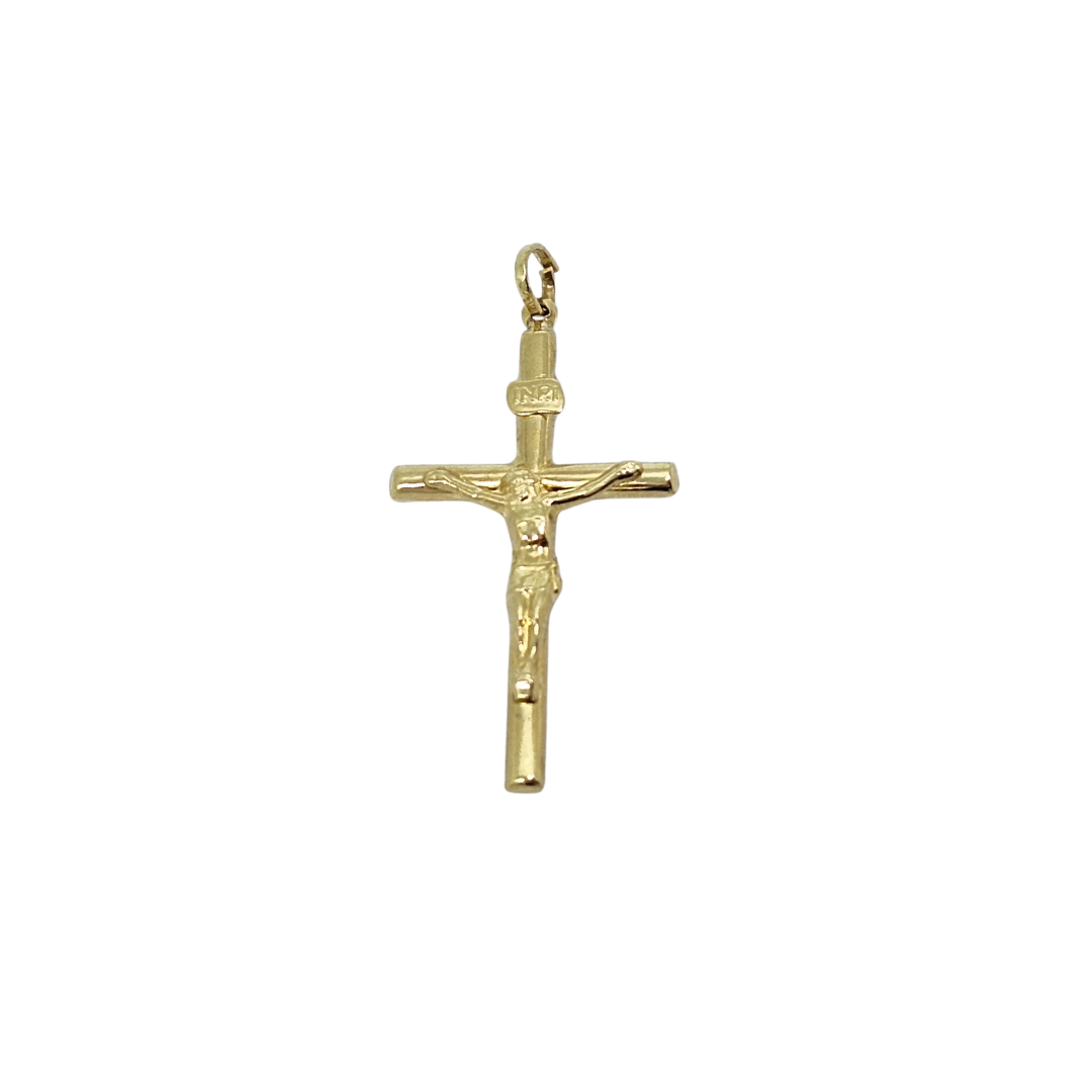 9ct Yellow Gold Crucifix