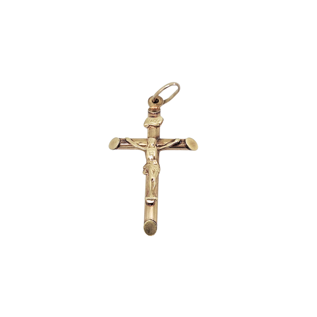 9ct Yellow Gold Crucifix
