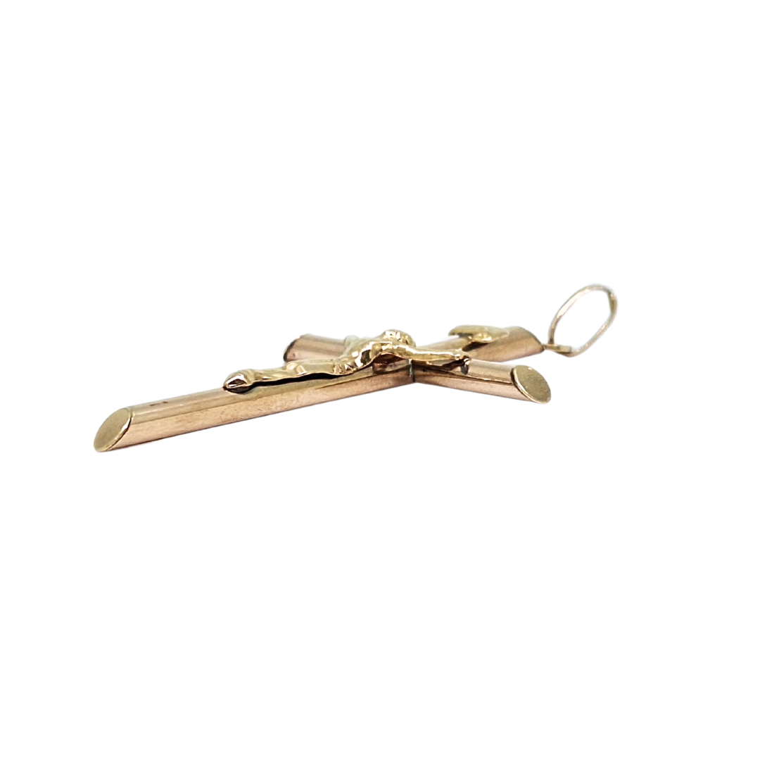 9ct Yellow Gold Crucifix