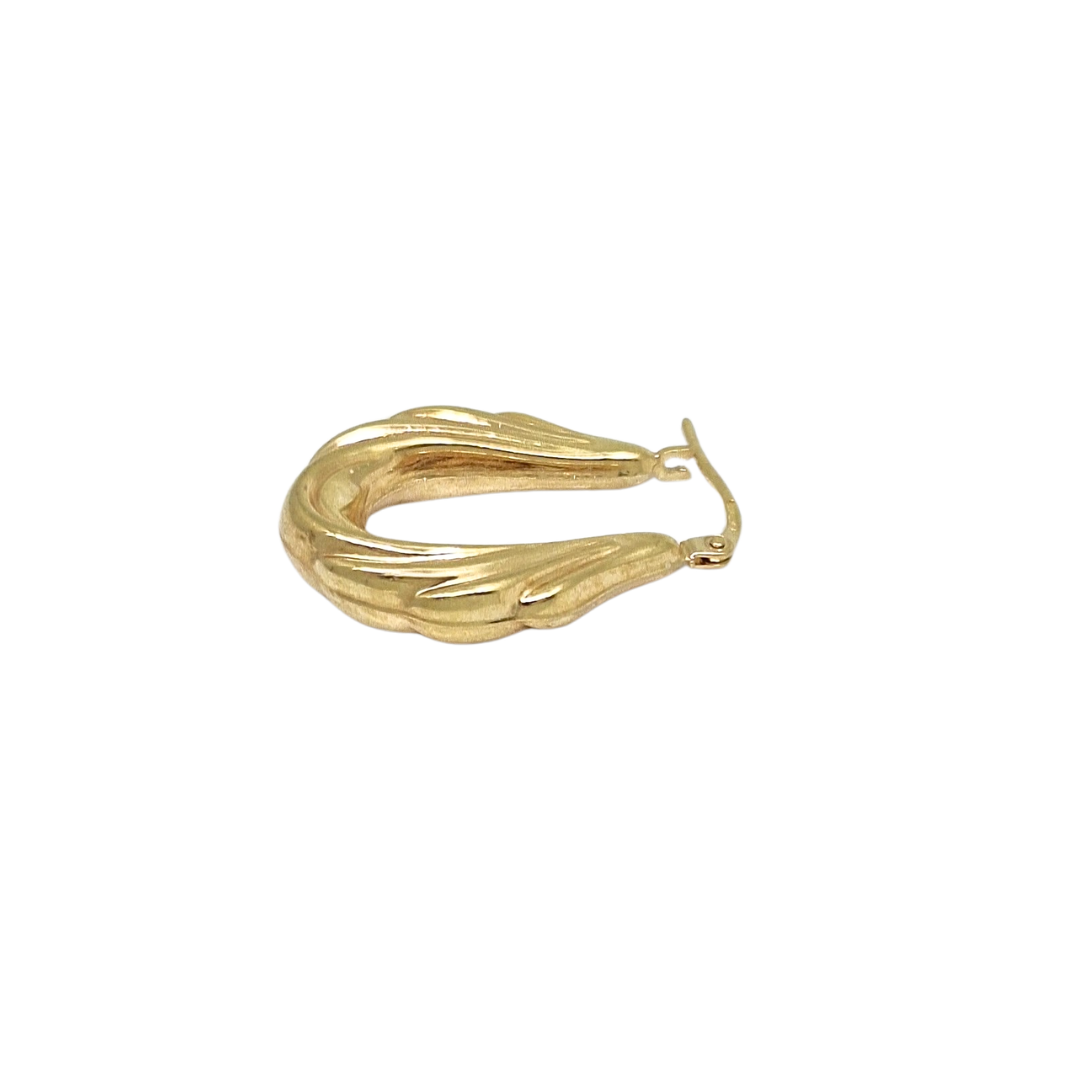 9ct Yellow Gold Creole Earrings