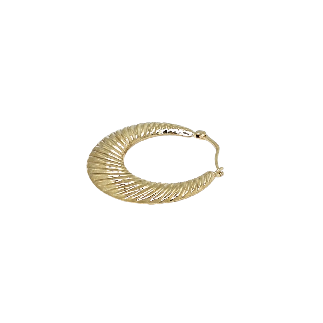 9ct Yellow Gold Creole Earrings