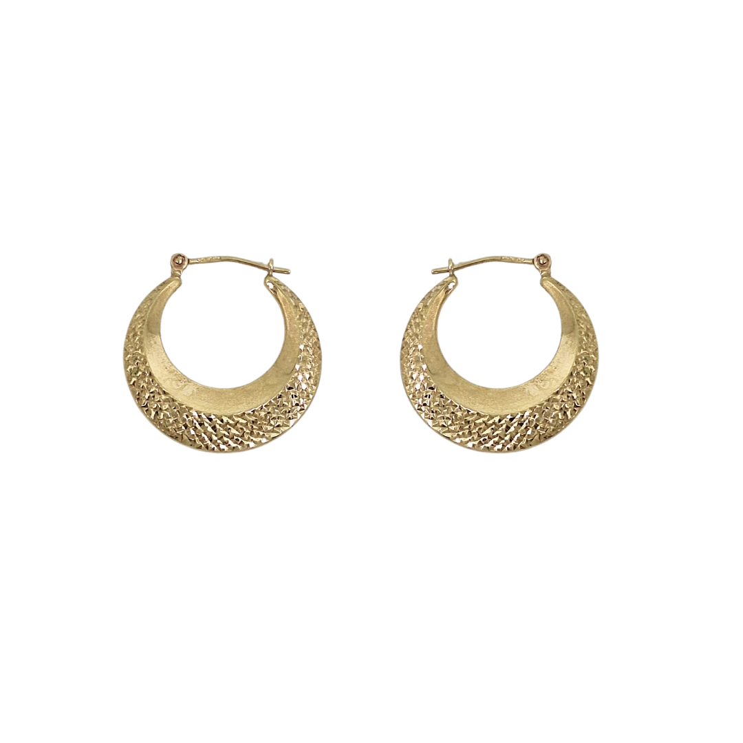9ct Yellow Gold Creole Earrings
