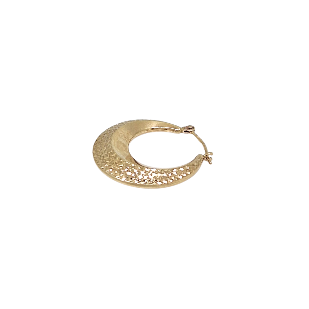9ct Yellow Gold Creole Earrings