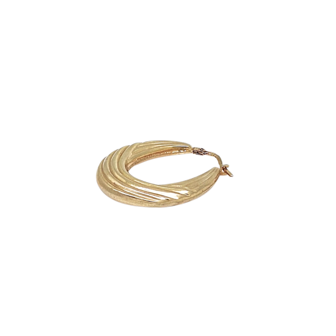 9ct Yellow Gold Creole Earrings