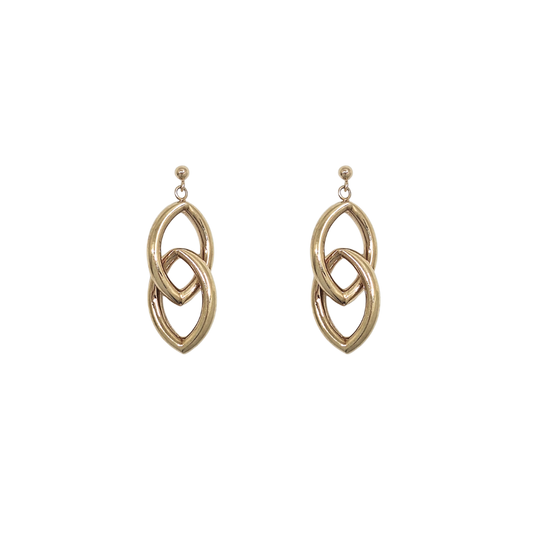 9ct Yellow Gold Drop Earrings