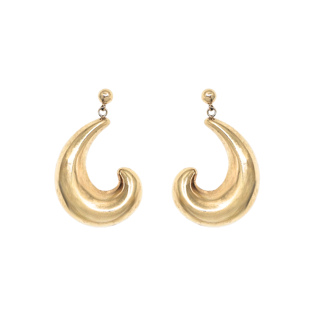 9ct Yellow Gold Drop Earrings