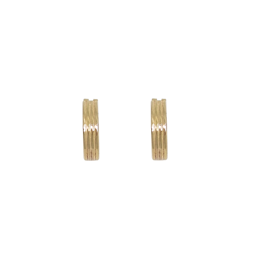 9ct Yellow Gold Huggies Earrings