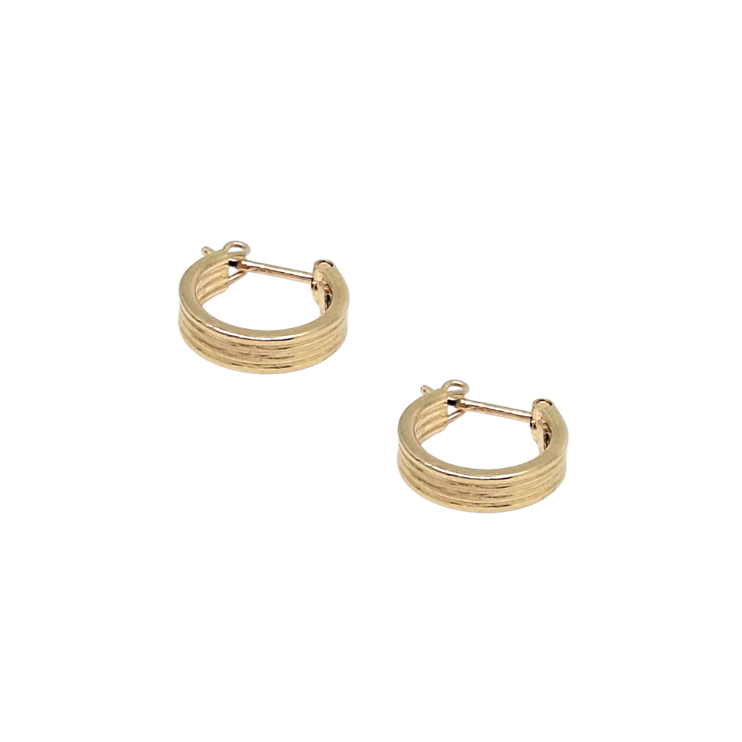 9ct Yellow Gold Huggies Earrings