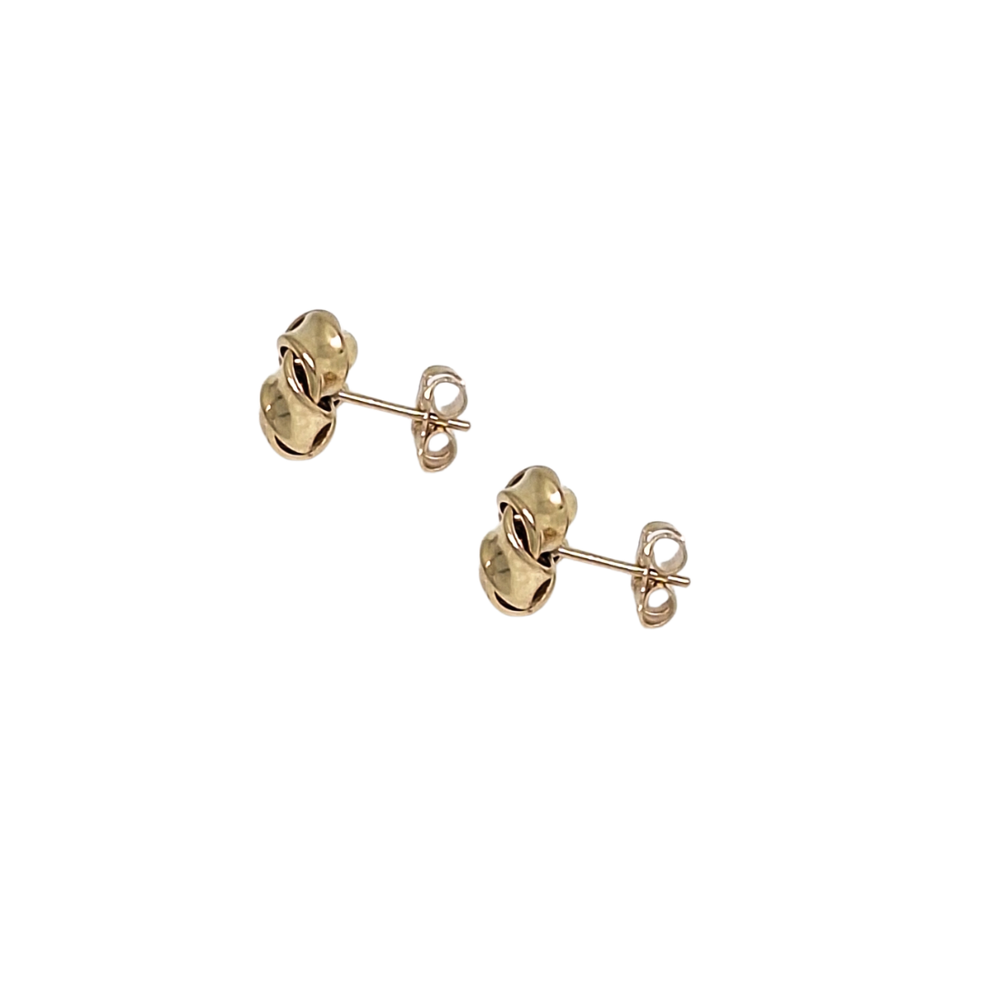 9ct Yellow Gold Knot Earrings