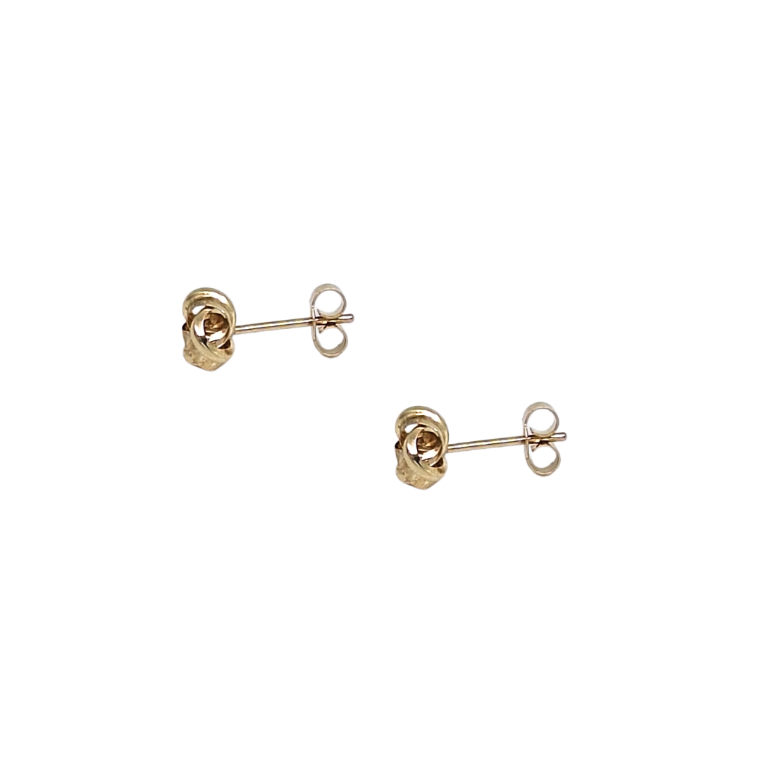 9ct Yellow Gold Knot Earrings