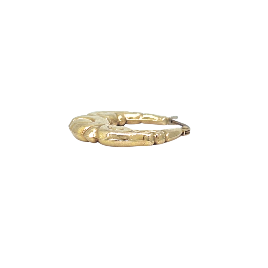 9ct Yellow Gold Creole Earrings