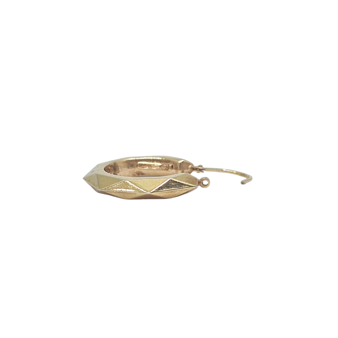 9ct Yellow Gold Creole Earrings