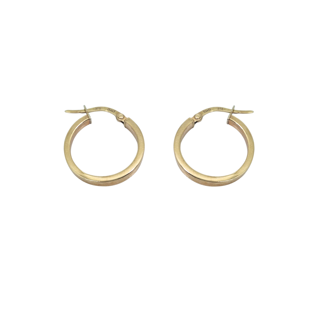 9ct Yellow Gold Hoop Earrings