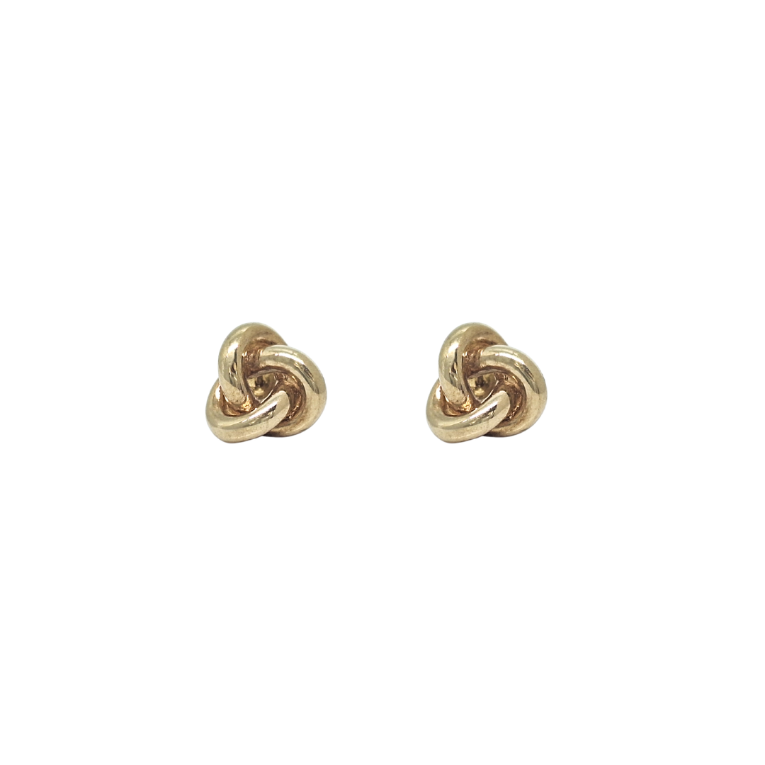 9ct Yellow Gold Knot Earrings