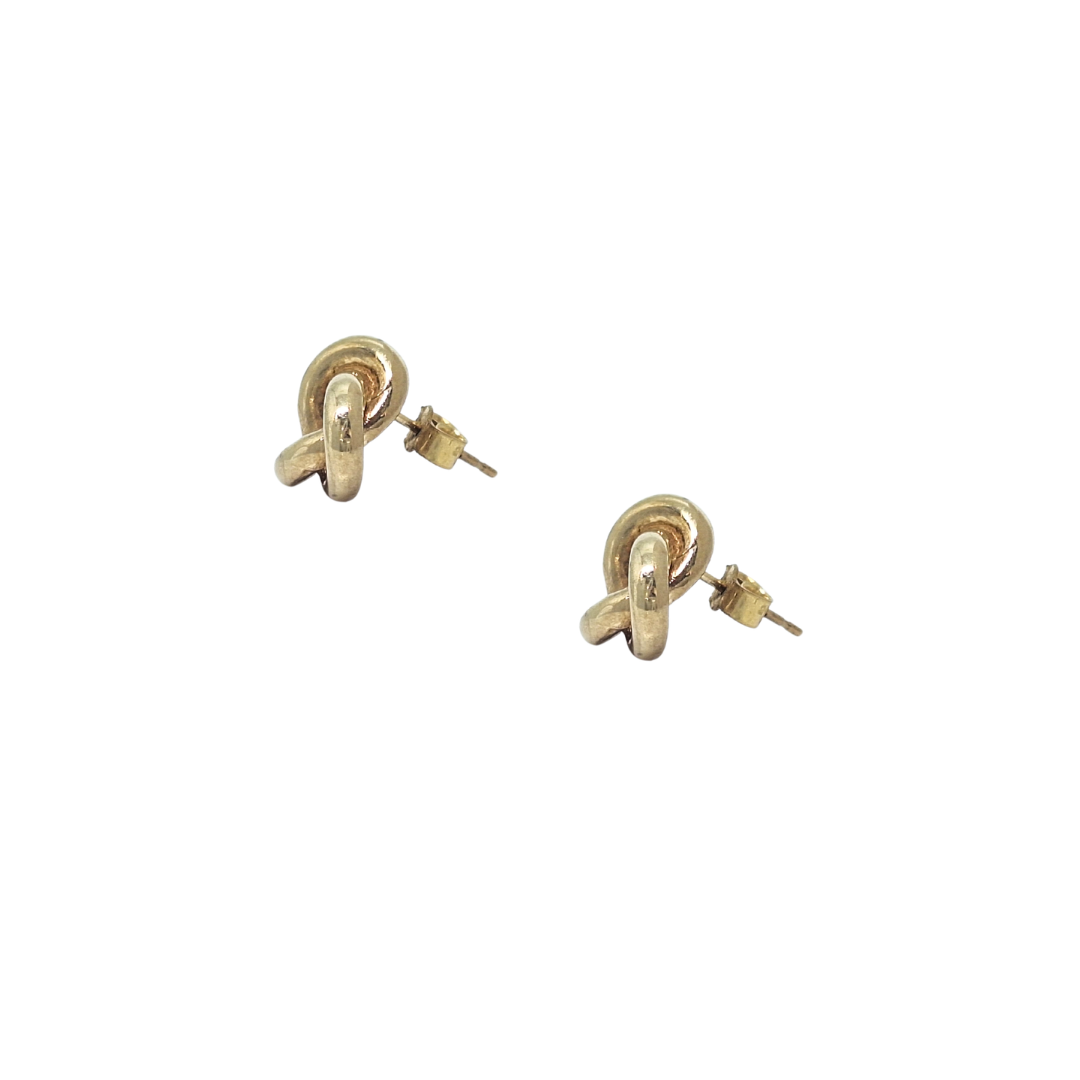 9ct Yellow Gold Knot Earrings