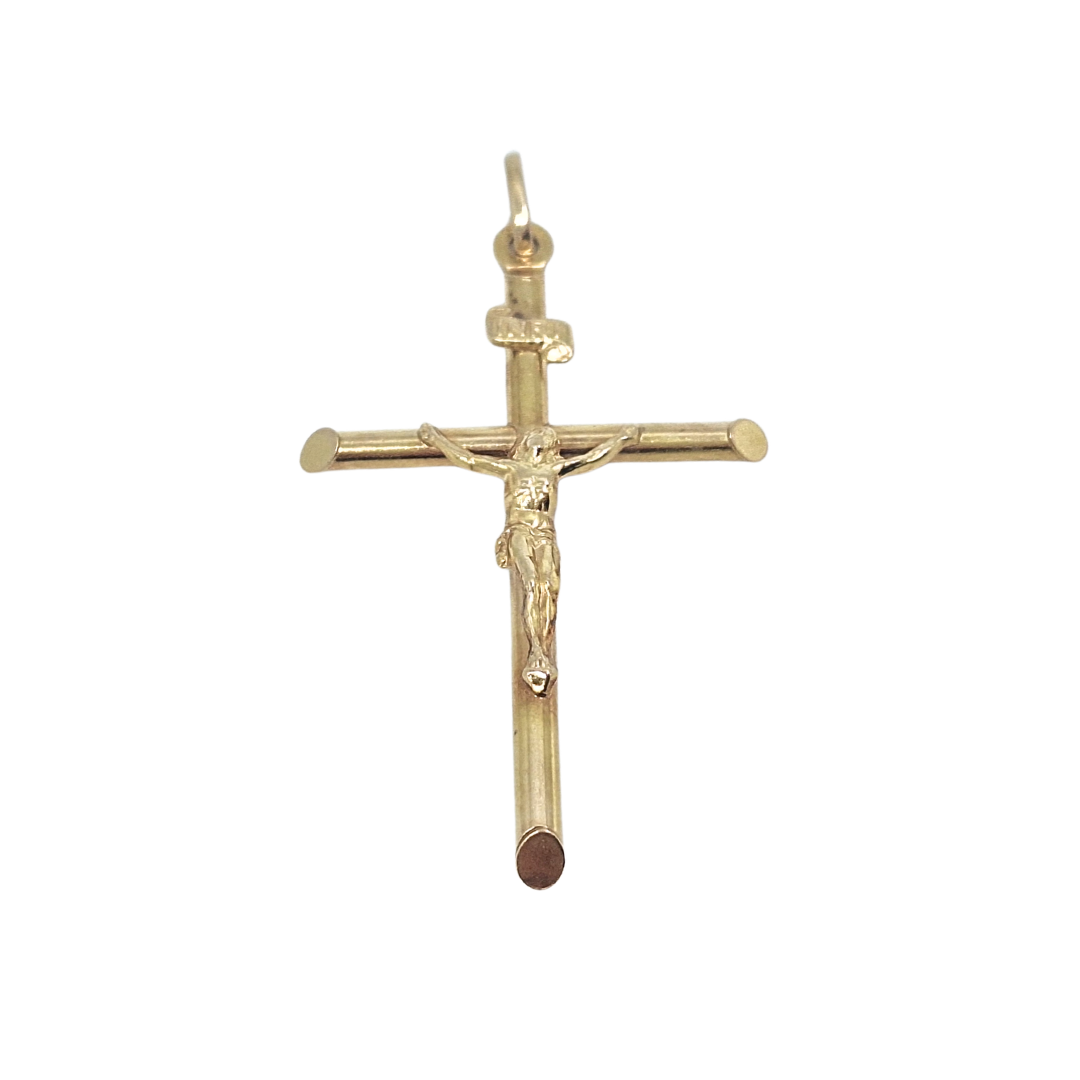 9ct Yellow Gold Crucifix Pendant