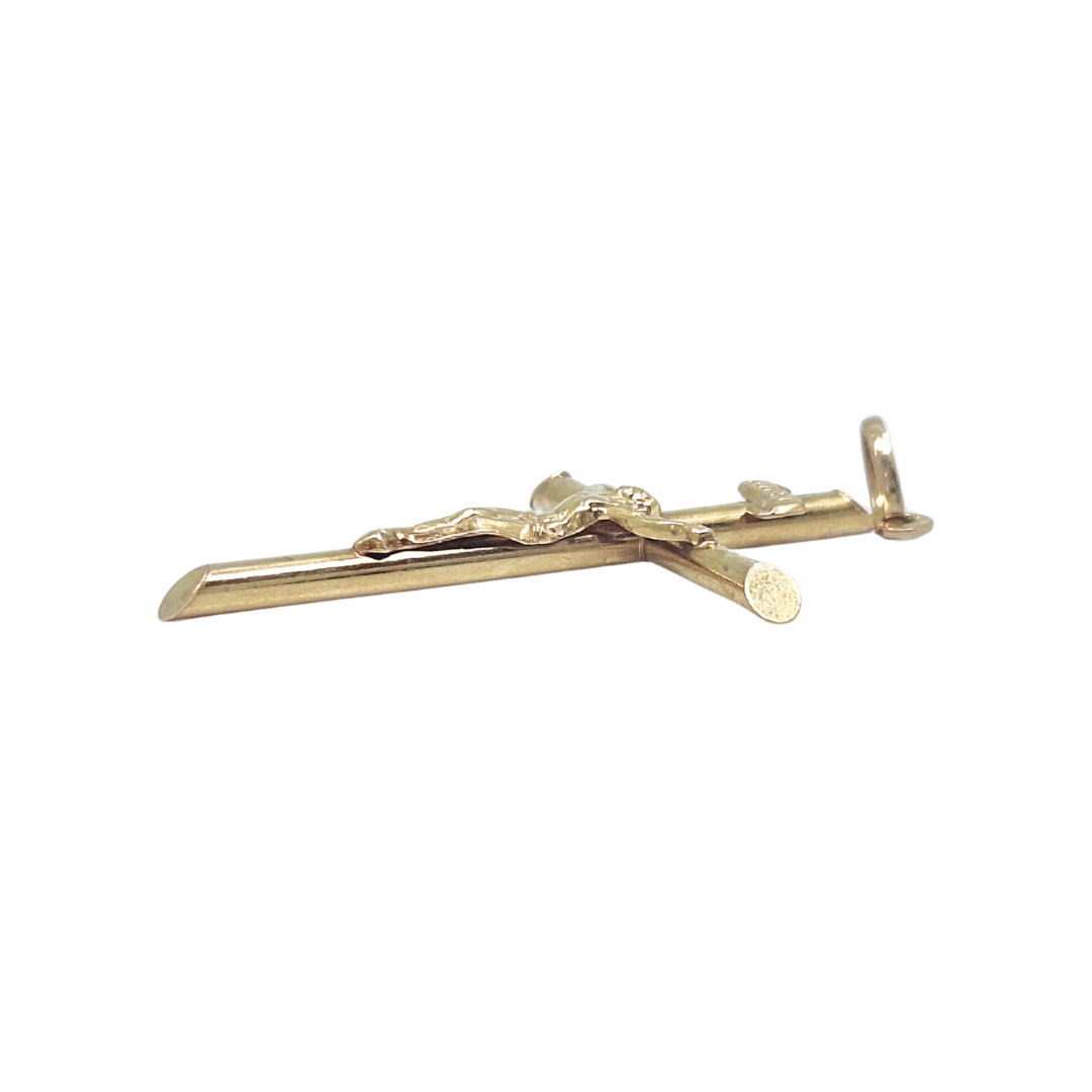 9ct Yellow Gold Crucifix Pendant
