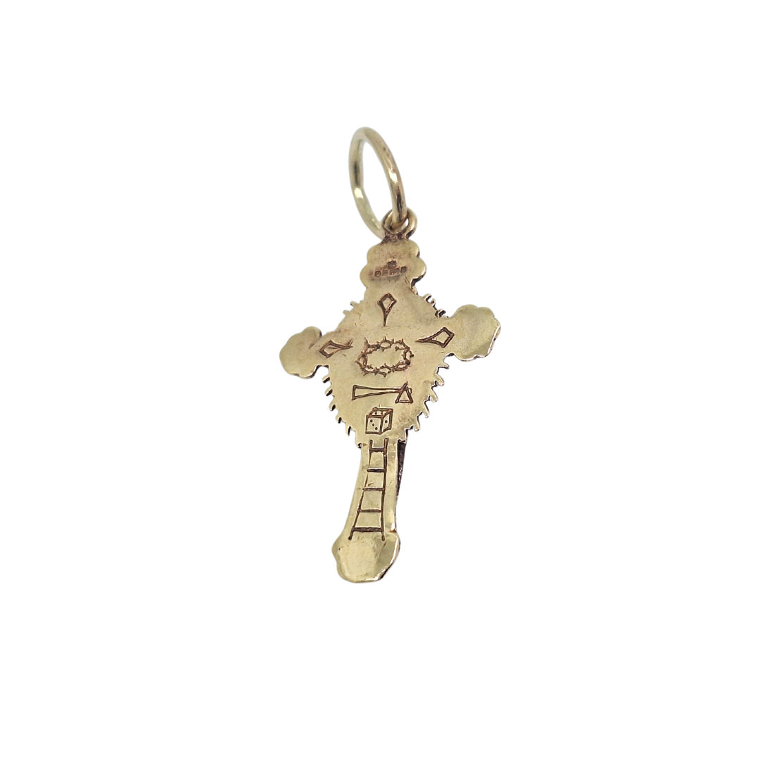 9ct Yellow Gold Crucifix Pendant