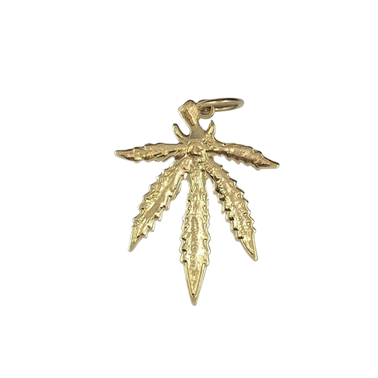 9ct Yellow Gold Leaf Pendant