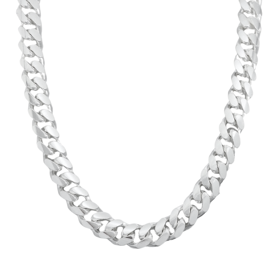 Sterling Silver Solid Curb Chain 22"
