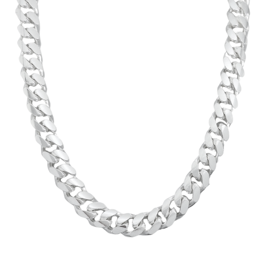 Sterling Silver Solid Curb Chain 24"